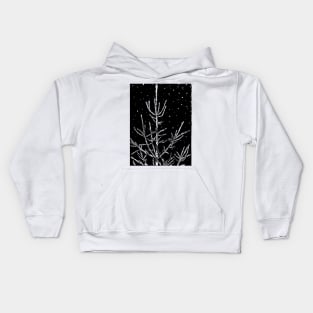 Line art  tree Kids Hoodie